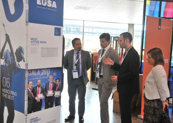 Launch of the EUSA Exhibition in Rotterdam, with representatives of the European Commission