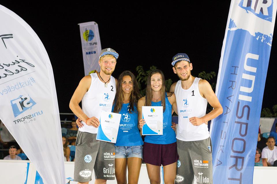 EUSA Split 2017 Tim Noack Podium
