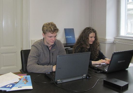 Anna Edes and Niels Nuernmberger as EVS Volunteers in EUSA in 2015