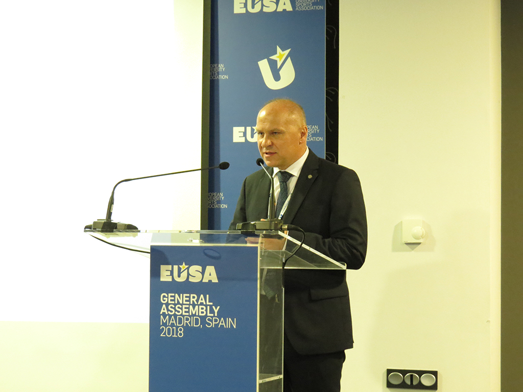 EUSA President Mr Adam Roczek