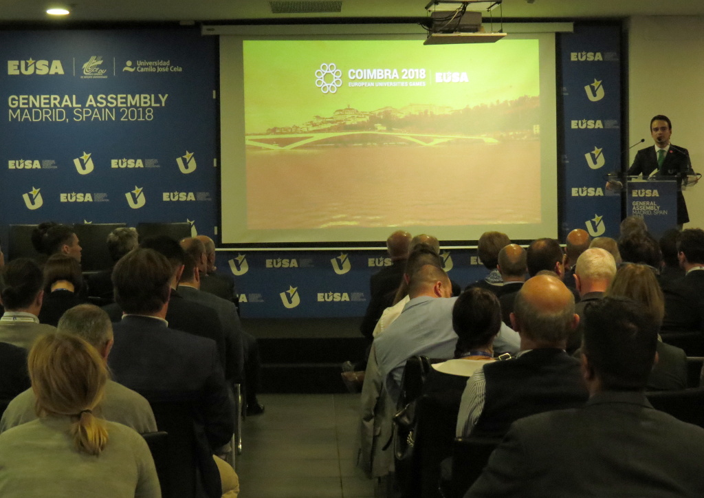 Presentation of the European Universities Games Coimbra 2018