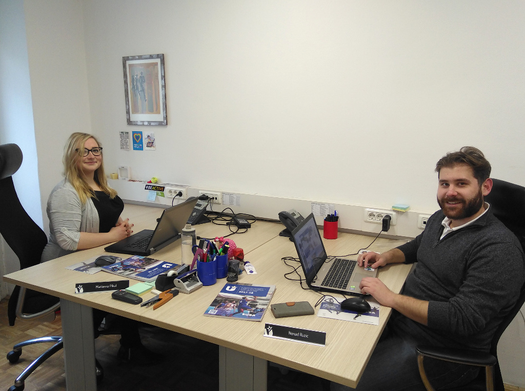 Marianna and Nenad at the Office