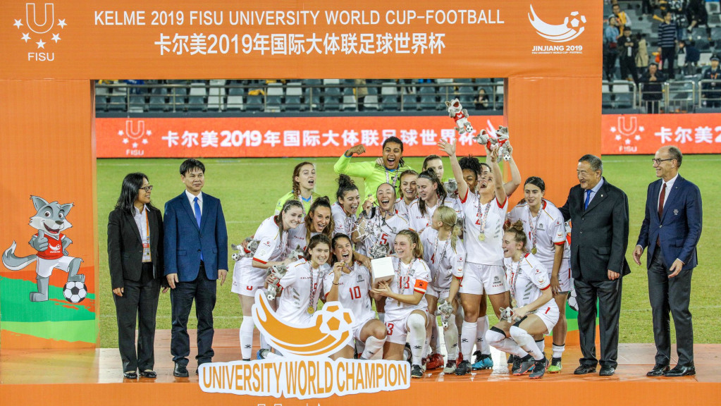 Women winners at 2019 FISU UWC