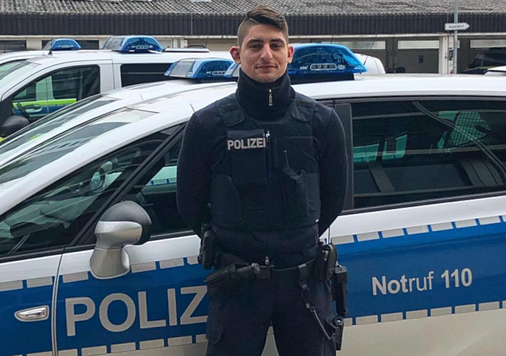 Eduard Trippel in his Police uniform