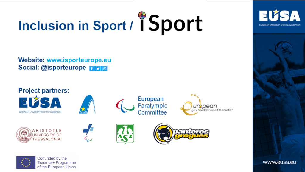 Partners of the Inclusion in Sport (iSport) project