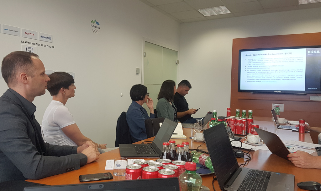 EUSA gender equality activities shared with NOC Slovenia EUSA