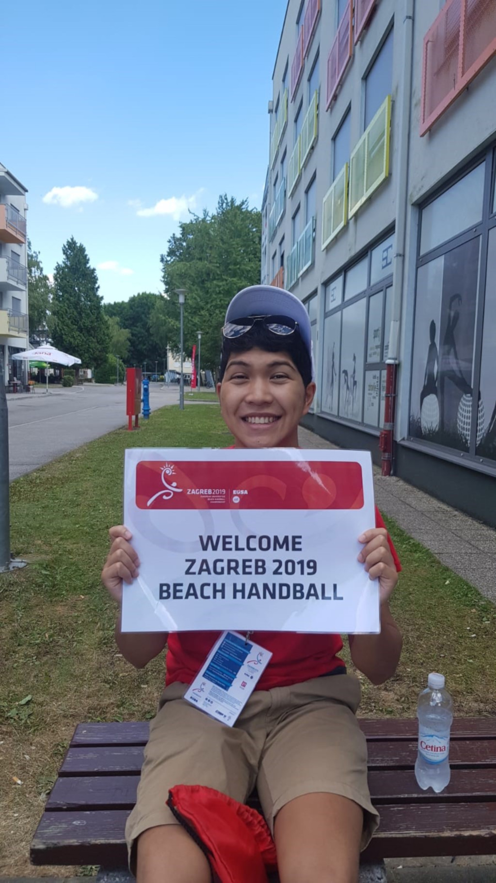 Andy Lee Volunteer at EUC Beach Handball 2019