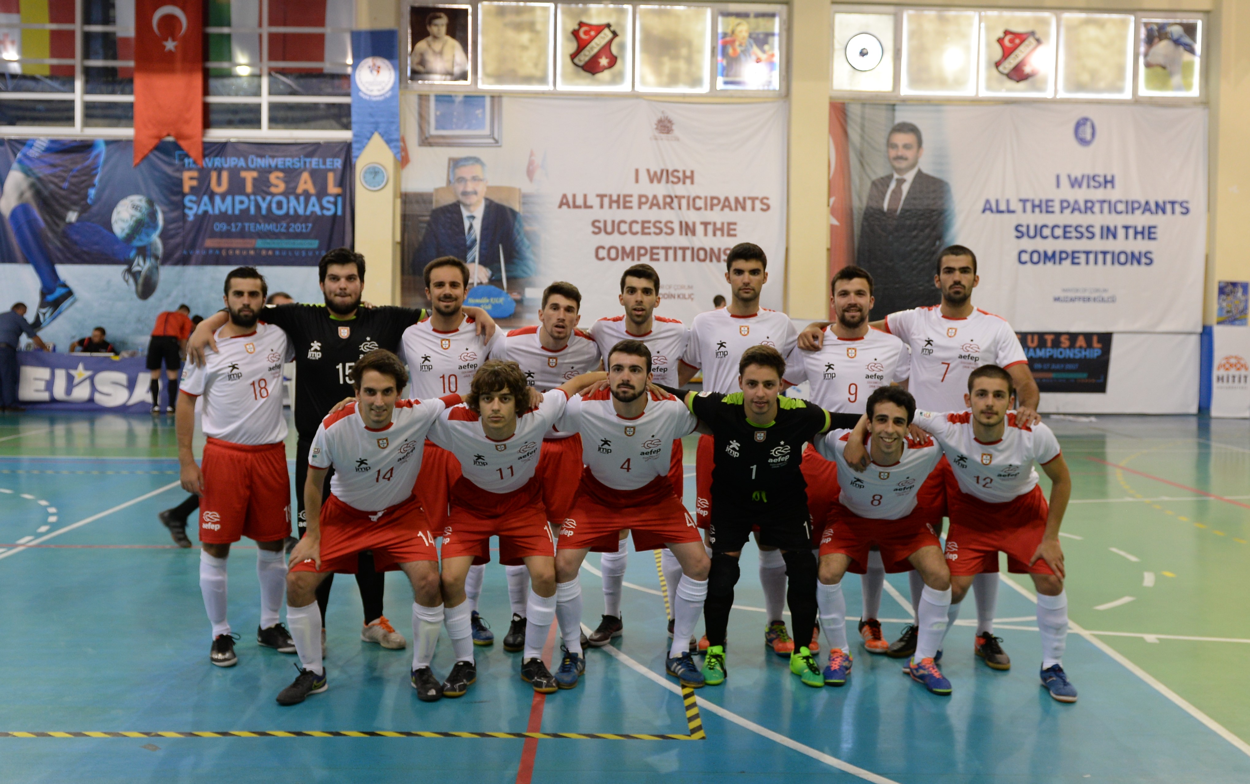 Ivo Monteiro EUSA Futsal 2017 Team