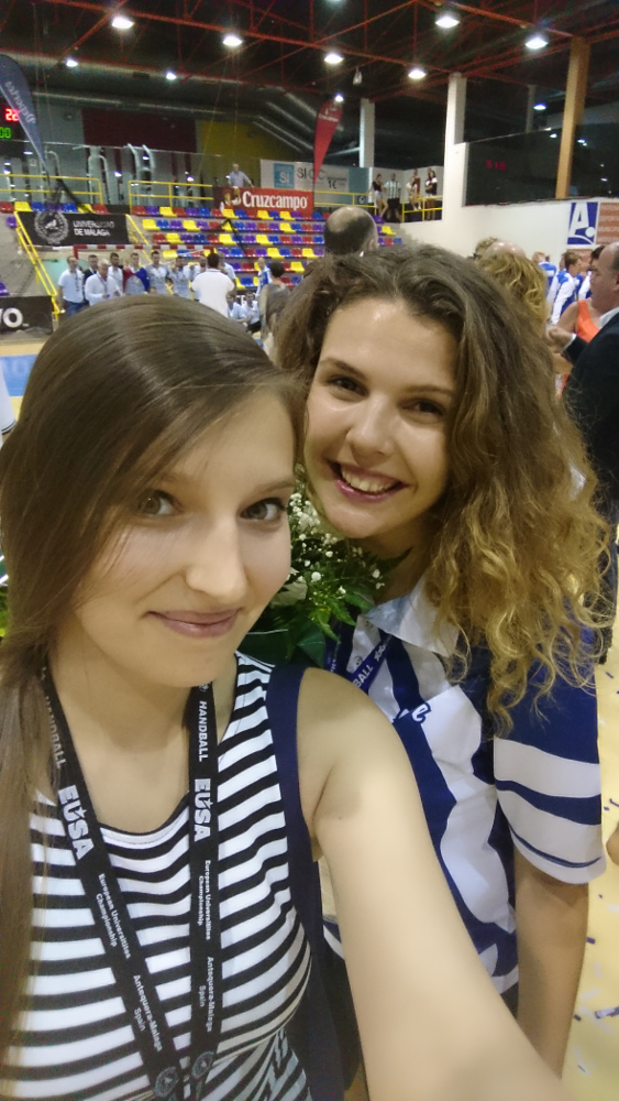 Maja Pokorniecka Volunteer EUSA Handball 2017