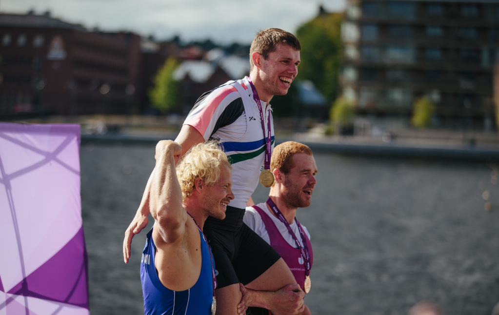 Joel Naukkarinen podium finish at EUC Rowing 2019