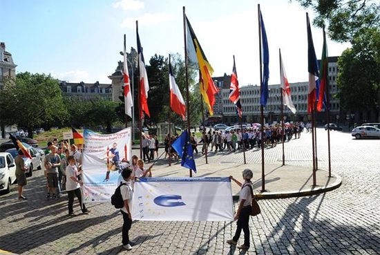 March pass of the athletes March pass of the athletes