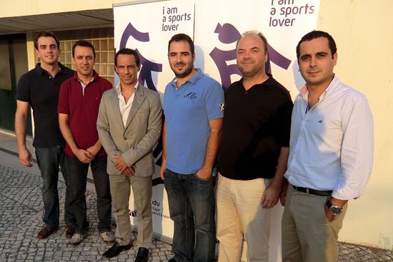 Pedro Almeida (FADU Treasurer), Manuel Veloso (FADU Secretary General), José Sousa (FPT President), Bruno Barracosa (FADU President), Fernando Parente (Head of Sports Department in University of Minho) and Roque Teixeira (EUC Organizing Committee) Pedro Almeida (FADU Treasurer), Manuel Veloso (FADU Secretary General), José Sousa (FPT President), Bruno Barracosa (FADU President), Fernando Parente (Head of Sports Department in University of Minho) and Roque Teixeira (EUC Organizing Committee)