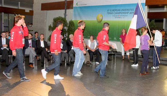 March pass of the athletes