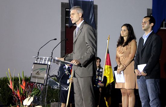 Mr Matytsin giving the opening speech