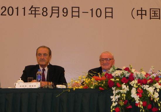 New FISU President Mr Galllien and Former FISU and now Honorary President Mr Killian New FISU President Mr Galllien and Former FISU and now Honorary President Mr Killian