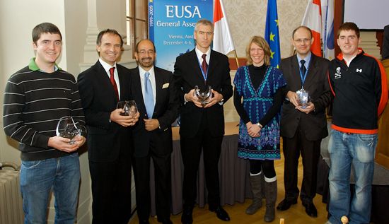 Mr Jovanovic receiving EUSA Order of Merit in 2009 on behalf of Mr Bojic Mr Jovanovic receiving EUSA Order of Merit in 2009 on behalf of Mr Bojic