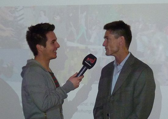 Reto Zimmermann, interviewed by press Reto Zimmermann, interviewed by press