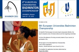 Invitation EUC Badminton 2011