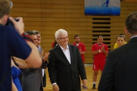 Croatian President visits EUC Handball