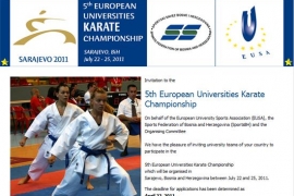 Invitation EUC Karate 2011