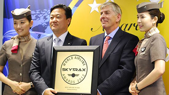 ASIANA AIRLINES wins the top prize as Best Airline in Asia and Best Economy Class Seat ASIANA AIRLINES wins the top prize as Best Airline in Asia and Best Economy Class Seat