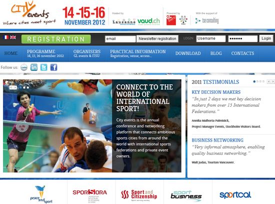 Event website Event website