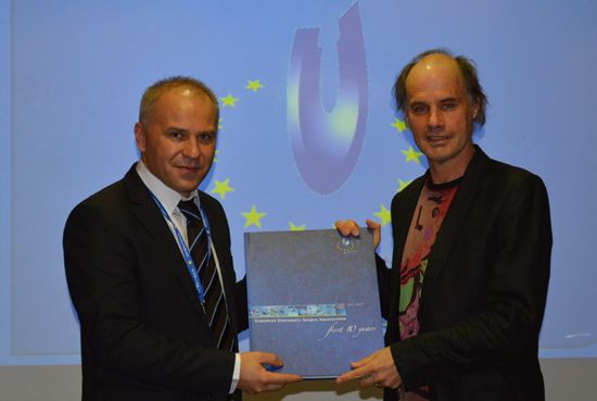 EUSA President with the Rector of University of Primorska prof. dr. Dragan Marusic