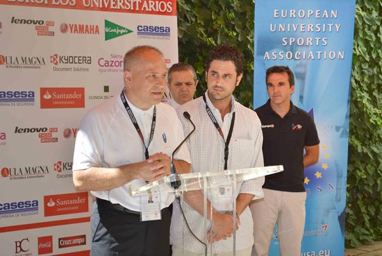 EUSA President Mr Roczek at the Press conference EUSA President Mr Roczek at the Press conference