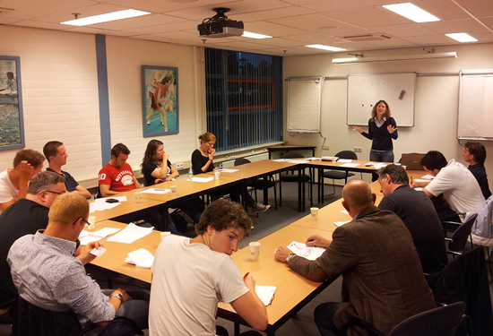 Hester de Vries addressing the Team Captains Hester de Vries addressing the Team Captains