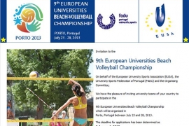 Invitation EUC Beach Volleyball 2013