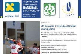 Invitation EUC Handball 2013