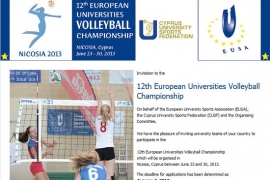 Invitation EUC Volleyball 2013