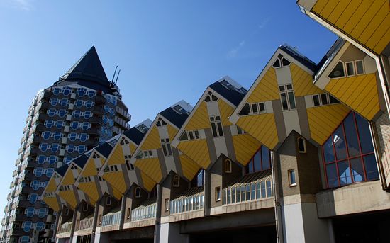 Famous Cube houses are just one of the architectural points of interest in R'dam Famous Cube houses are just one of the architectural points of interest in R'dam