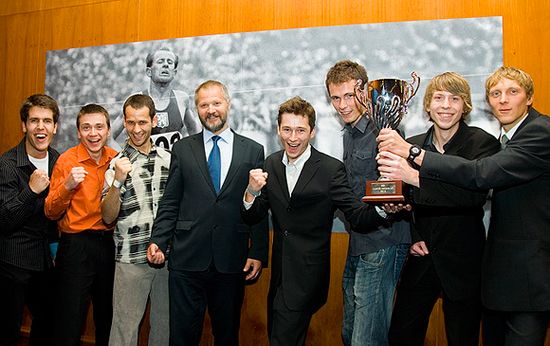 Trophy for the winning University team Trophy for the winning University team