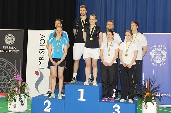 Medallists mixed doubles