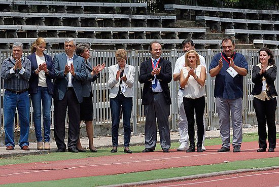 Officials at the opening ceremony