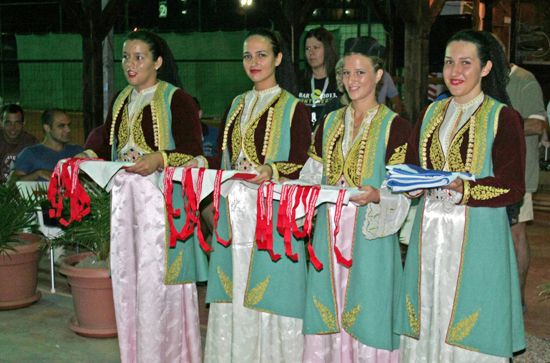 Medal awarding in traditional costumes