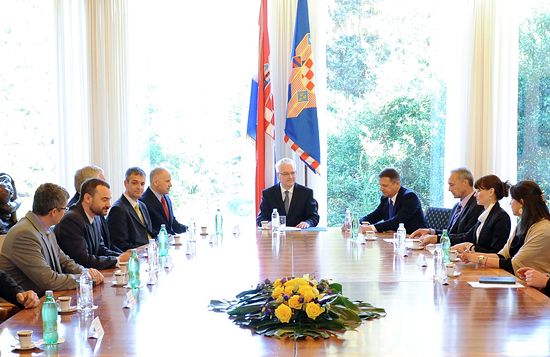 Meeting with the President of Croatia Mr Josipovic Meeting with the President of Croatia Mr Josipovic