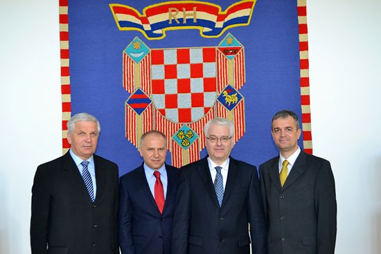 EUSA representatives with the President of Croatia EUSA representatives with the President of Croatia