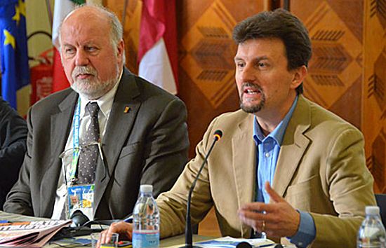 Presentation of the Winter Universiade 2013 by Mr Bouguet and Mr Anesi Presentation of the Winter Universiade 2013 by Mr Bouguet and Mr Anesi