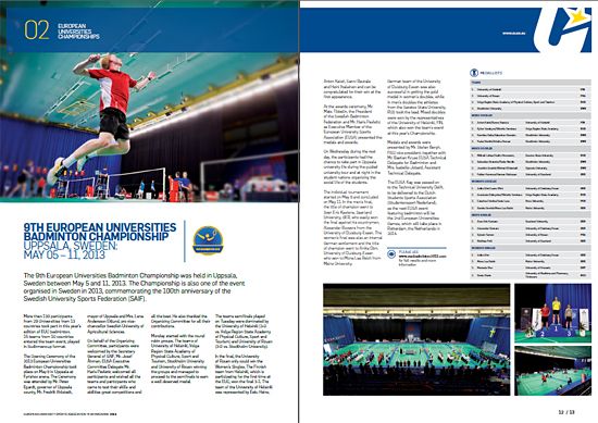 Reporting from the European Universities Championships Reporting from the European Universities Championships