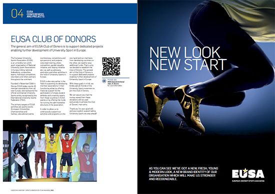 Introduction of the EUSA Club of Donors and New visual identity of EUSA Introduction of the EUSA Club of Donors and New visual identity of EUSA