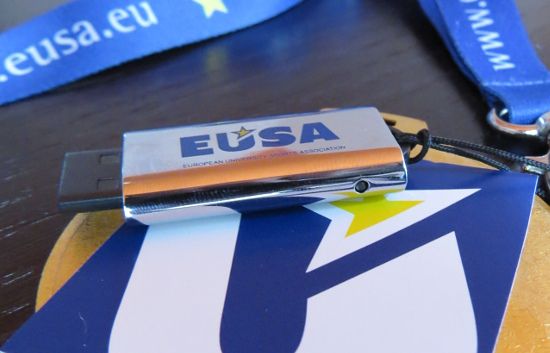 Useful gift: EUSA-branded USB stick Useful gift: EUSA-branded USB stick