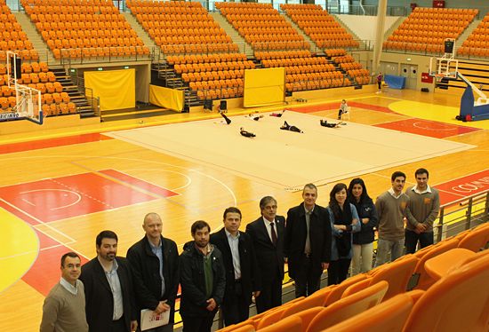 One of the sports halls One of the sports halls