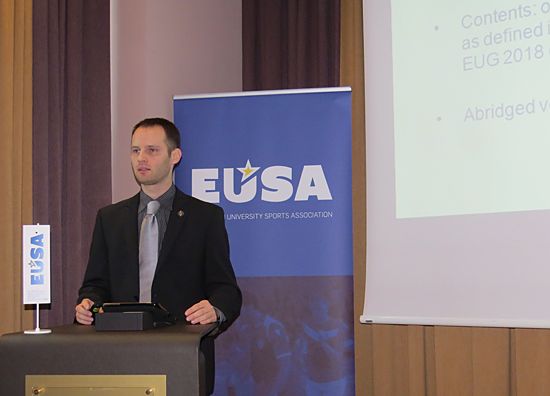 Mr Andrej Pisl, EUSA Communications Manager Mr Andrej Pisl, EUSA Communications Manager
