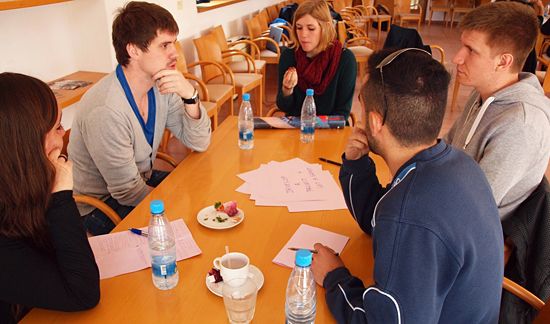 Mr Etienne talking about his experience in EUSA Mr Etienne talking about his experience in EUSA