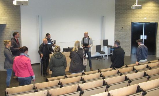 Inspecting the venues and facilities Inspecting the venues and facilities