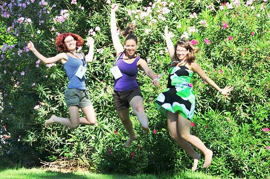 Volunteers jumping in Cordoba... Volunteers jumping in Cordoba...