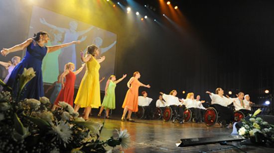 Performance with abled and disabled dancers Performance with abled and disabled dancers