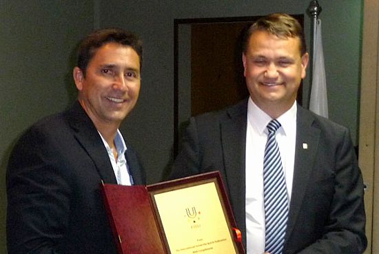 FISU recognition to the ODUPA President Mr Cabral FISU recognition to the ODUPA President Mr Cabral